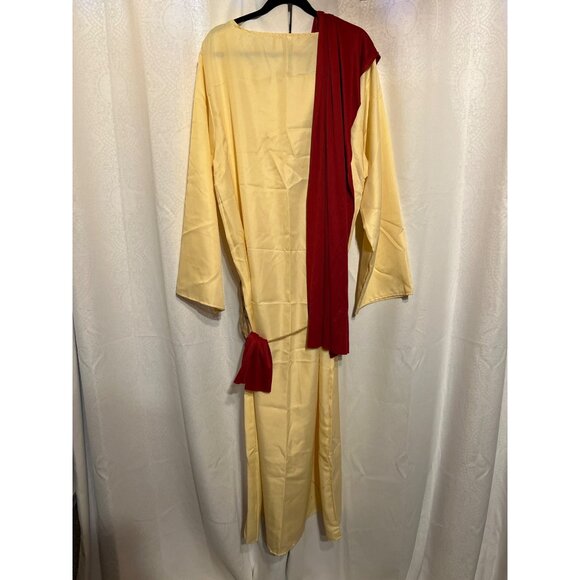 Yellow & Red Costume Robe With Rope Waist Tie - Picture 7 of 12